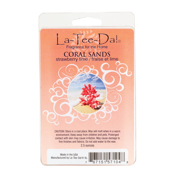 Wax Melt - Coral Sands - 2.5 oz – LaTeeDa! - Effusion Lamps and Fragrances