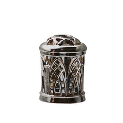Effusion Lamp Black Chrome Cathedral Crown